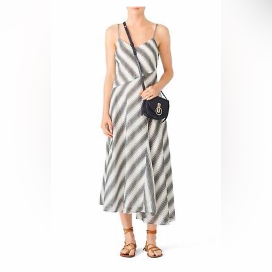 Brand: Theory Theory Womens Athens Striped A-Line Dress. New With Tags